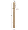 ISL14275CP - Small Contemporary Charleston Square Kitchen Island Leg