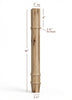 ISL14350CP - Square Contemporary Charleston Kitchen Island Leg