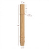ISL14350CP - Square Contemporary Charleston Kitchen Island Leg