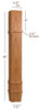 ISL14475CP  Massive Charleston Square Plain Contemporary Kitchen Island Leg