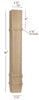 ISL14475CP  Massive Charleston Square Plain Contemporary Kitchen Island Leg
