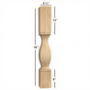 ISL16475CP  Massive Square Vanderbilt Kitchen Island Leg