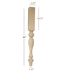 ISL18350P - Empire Farmhouse Plain Round Kitchen Island Leg