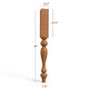ISL18350P - Empire Farmhouse Plain Round Kitchen Island Leg