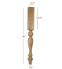 ISL18350P - Empire Farmhouse Plain Round Kitchen Island Leg