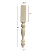ISL18350P - Empire Farmhouse Plain Round Kitchen Island Leg