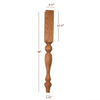ISL18350P - Empire Farmhouse Plain Round Kitchen Island Leg