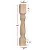 ISL20500P  Massive Santa Fe Kitchen Island Leg