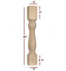 ISL20500P  Massive Santa Fe Kitchen Island Leg