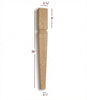 ISL22275-TP - Slender Tapered Square Mission Kitchen Island Leg