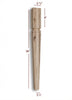 ISL22275-TP - Slender Tapered Square Mission Kitchen Island Leg