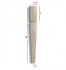 ISL22275-TP - Slender Tapered Square Mission Kitchen Island Leg