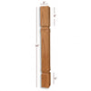 ISL22300-CC Small Chamfered Mission Kitchen Island Leg