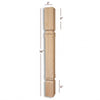 ISL22300-CC Small Chamfered Mission Kitchen Island Leg