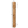ISL22300-CC Small Chamfered Mission Kitchen Island Leg