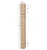 ISL22300-CC Small Chamfered Mission Kitchen Island Leg