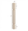 ISL22300-CP Small Mission Square Plain Kitchen Island Leg