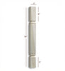 ISL22300-CP Small Mission Square Plain Kitchen Island Leg