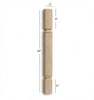 ISL22300-CP Small Mission Square Plain Kitchen Island Leg