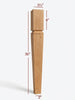 ISL22350-TP Medium Tapered Mission Kitchen Island Leg