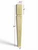 ISL22350-TP Medium Tapered Mission Kitchen Island Leg