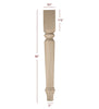 ISL2350P-SS - Harvest Plain Short Shank Island Leg