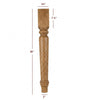 ISL2350P-SS - Harvest Plain Short Shank Island Leg