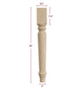 ISL2350P-SS - Harvest Plain Short Shank Island Leg