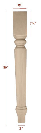 ISL2350P-SS - Harvest Plain Short Shank Island Leg – Timber Wolf Forest ...