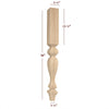 ISL28350CP - Ellis Contemporary Kitchen Island Leg