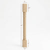 ISL30300P - Small Kimerick Round Plain Kitchen Island Leg