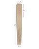 ISL3475-4ST  Massive Four Sided Tapered Cosmo Kitchen Island Leg