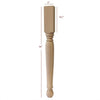 ISL36300P Small Roosevelt Plain Round Farm Kitchen Island Leg