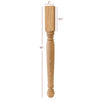 ISL36300P Small Roosevelt Plain Round Farm Kitchen Island Leg