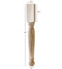 ISL36350P - Roosevelt Round Plain Kitchen Island Leg