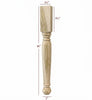 ISL36350P - Roosevelt Round Plain Kitchen Island Leg