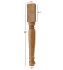 ISL36350P - Roosevelt Round Plain Kitchen Island Leg