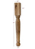 ISL36350P - Roosevelt Round Plain Kitchen Island Leg