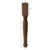 ISL36350P - Roosevelt Round Plain Kitchen Island Leg