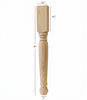 ISL36350P - Roosevelt Round Plain Kitchen Island Leg