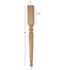 ISL4300P  Small Hamilton Round Plain Kitchen Island Leg