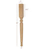 ISL4300P  Small Hamilton Round Plain Kitchen Island Leg