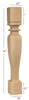 ISL43475CP  Cambridge Massive Square Plain Kitchen Island Leg