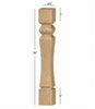 ISL47475CP Massive Brunswick Square Plain Kitchen Island Leg