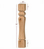 ISL47475CP Massive Brunswick Square Plain Kitchen Island Leg
