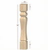 ISL47475CP Massive Brunswick Square Plain Kitchen Island Leg