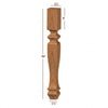 ISL49350CP  Shenandoah Medium Square Kitchen Island Leg