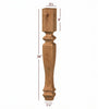 ISL49350CP  Shenandoah Medium Square Kitchen Island Leg