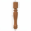 ISL49475CP Shenandoah Massive Square Plain Kitchen Island Leg