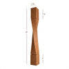 ISL64350-HTW-R Helix Medium Right Single Twist Kitchen Island Leg